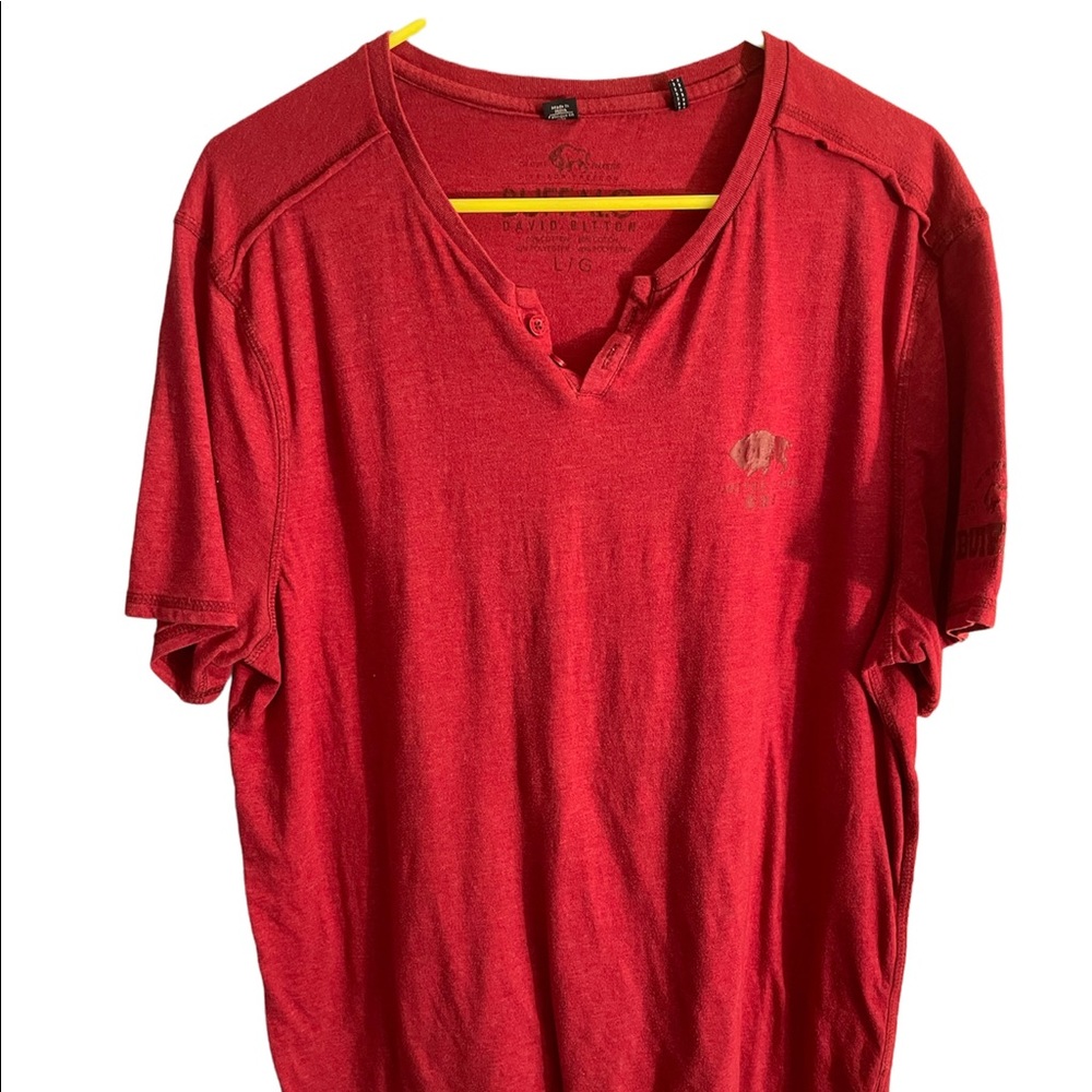 Buffalo mens soft red large t-shirt